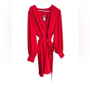 Express XL Red Wrap Dress NWT